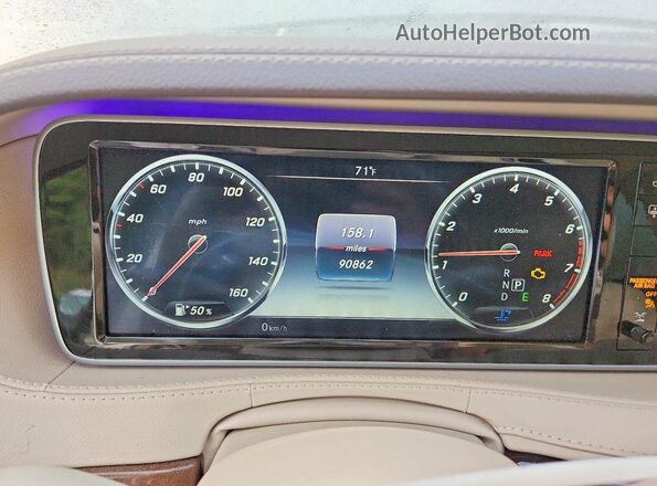 WDDUG8FB2HA309596 2017 MERCEDES-BENZ S White Vista del cuadro de instrumentos