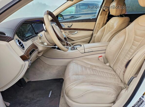 WDDUG8FB2HA309596 2017 MERCEDES-BENZ S White Vista interior delantera