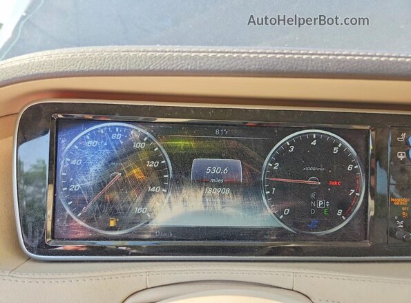 WDDUG8FB6GA205353 2016 MERCEDES-BENZ S Blue Vista del cuadro de instrumentos