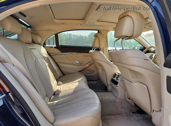 WDDUG8FB6GA205353 2016 MERCEDES-BENZ S Blue Vista de los asientos traseros