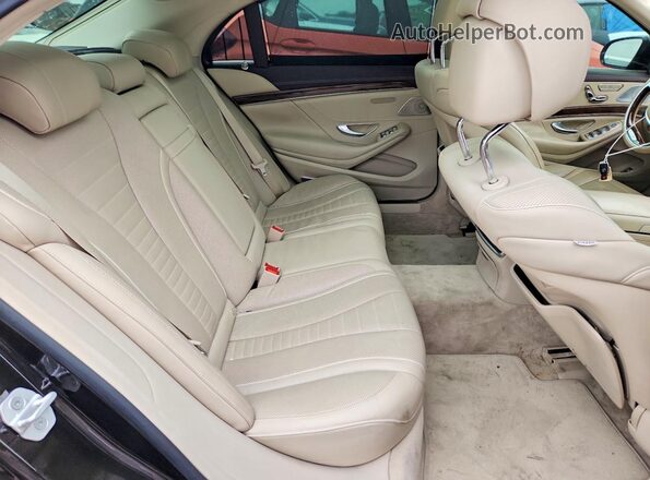 WDDUG8FB6GA236585 2016 MERCEDES-BENZ S Черный Вид задних сидений