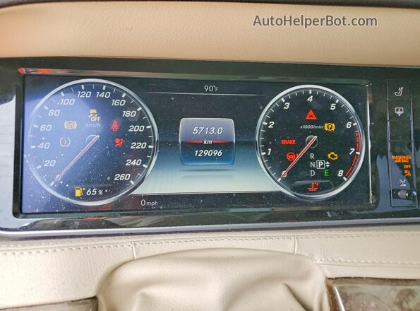 WDDUG8FB7GA204891 2016 MERCEDES-BENZ S Black Widok zestawu wskaźników