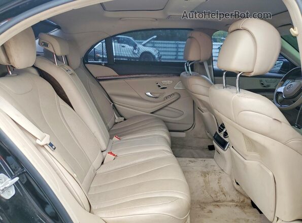 WDDUG8FB7GA204891 2016 MERCEDES-BENZ S Black Widok tylnych siedzeń