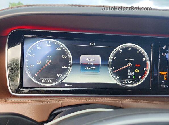 WDDUG8FB7HA319699 2017 MERCEDES-BENZ S White Սարքավորումների վահանակի տեսք