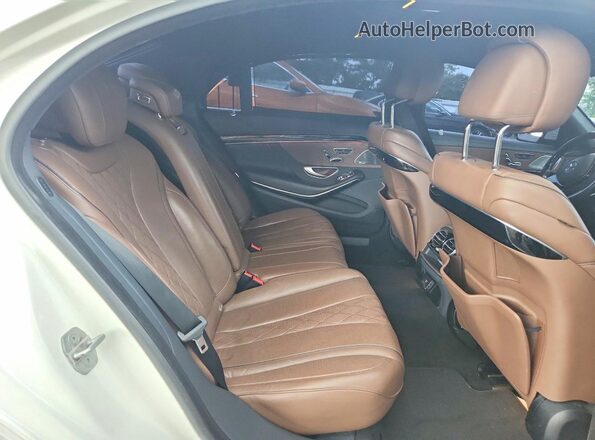 WDDUG8FB7HA319699 2017 MERCEDES-BENZ S White Հետևի նստատեղերի տեսք