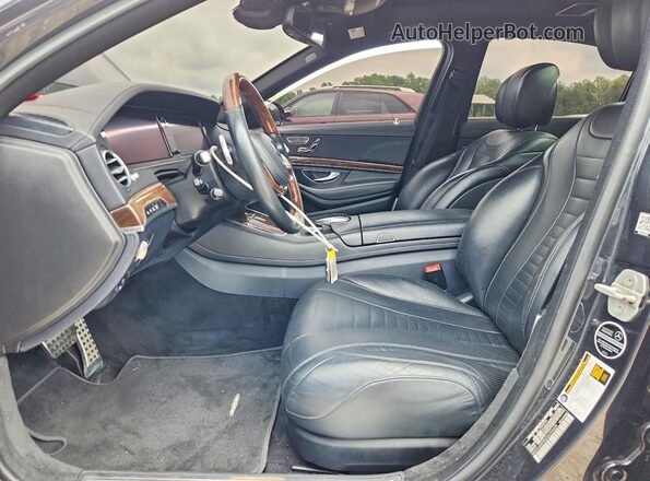 WDDUG8FBXGA232605 2016 MERCEDES-BENZ S Charcoal Vista interior delantera