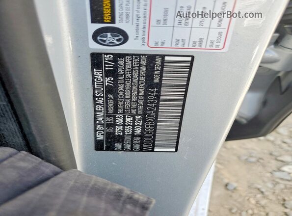 WDDUG8FBXGA243944 2016 MERCEDES-BENZ S Silver Вид підкапотного простору