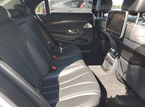 WDDUG8FBXGA243944 2016 MERCEDES-BENZ S Silver Вид задніх сидінь