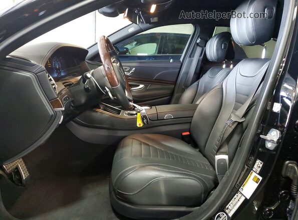 WDDUG8GB8KA445690 2019 MERCEDES-BENZ S Black Вид салону спереду