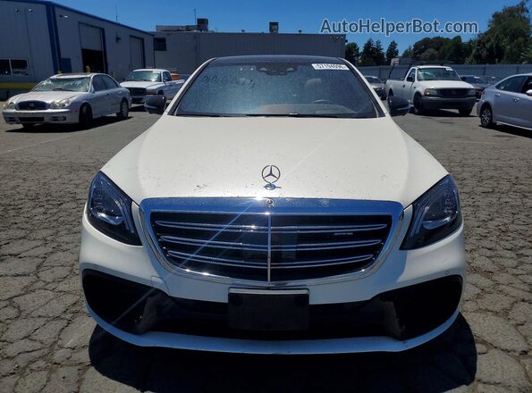 WDDUG8JB5JA402836 2018 MERCEDES-BENZ S Белый Вид спереди