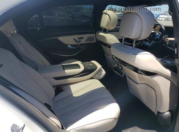 WDDUG8JB5JA402836 2018 MERCEDES-BENZ S Белый Вид задних сидений
