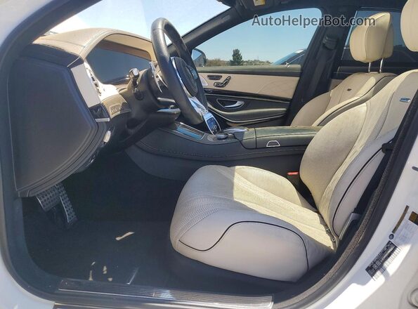 WDDUG8JB5JA402836 2018 MERCEDES-BENZ S Белый Вид салона спереди