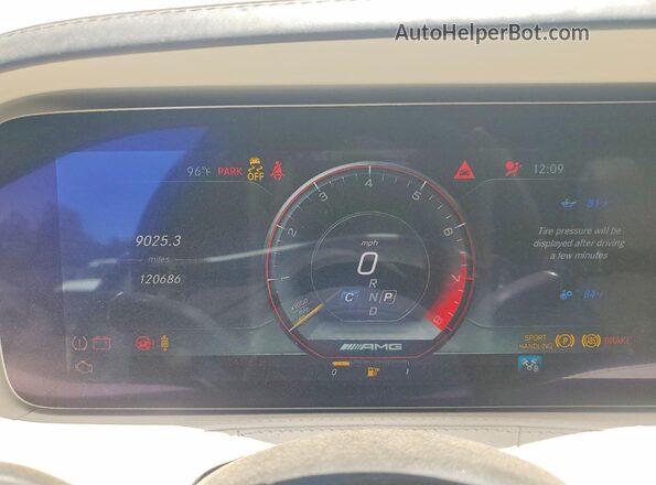 WDDUG8JB5JA402836 2018 MERCEDES-BENZ S Белый Вид щитка приборов