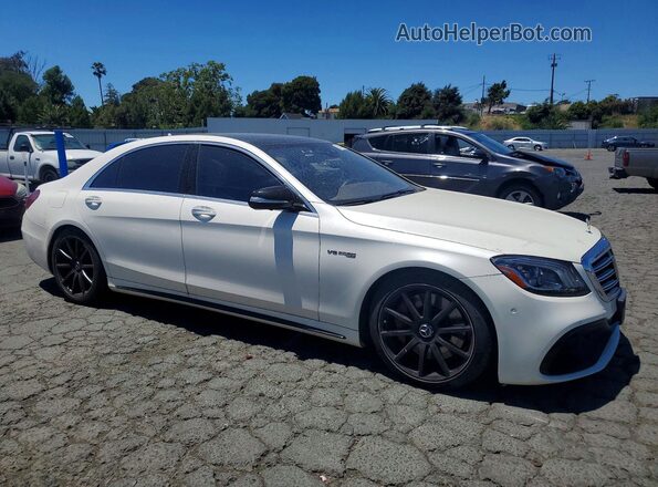 WDDUG8JB5JA402836 2018 MERCEDES-BENZ S Белый Передняя правая четверть