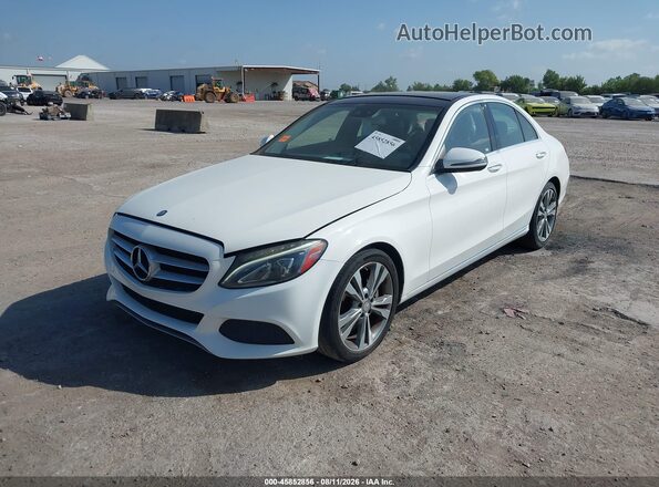 WDDWF4JB0GR135264 2016 MERCEDES-BENZ C-CLASS White Przód lewy