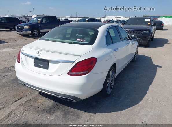 WDDWF4JB0GR135264 2016 MERCEDES-BENZ C-CLASS White Tył prawy