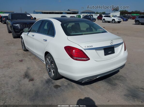WDDWF4JB0GR135264 2016 MERCEDES-BENZ C-CLASS White Tył lewy