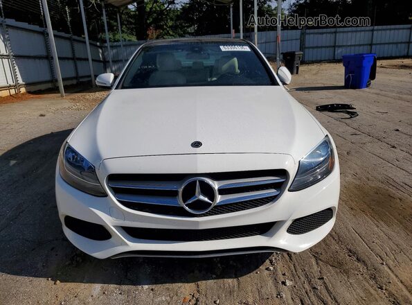 WDDWF4JB0JR359917 2018 MERCEDES-BENZ C Белый Вид спереди