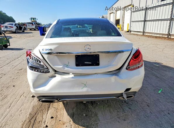 WDDWF4JB0JR359917 2018 MERCEDES-BENZ C Белый Вид сзади