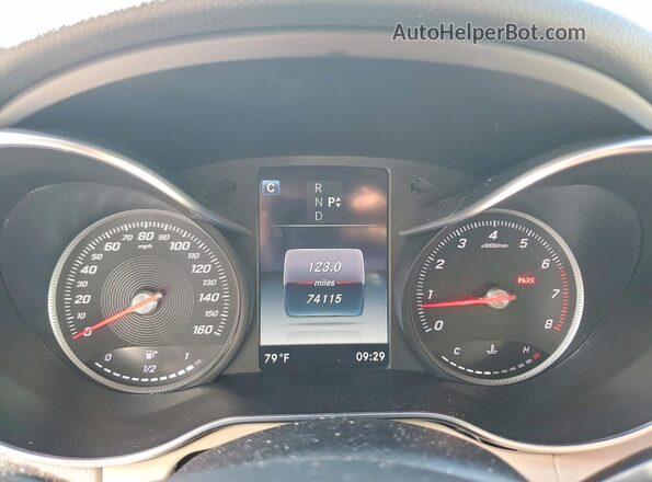 WDDWF4JB0JR359917 2018 MERCEDES-BENZ C Белый Вид щитка приборов