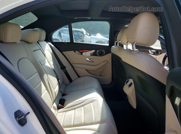 WDDWF4JB0JR359917 2018 MERCEDES-BENZ C Белый Вид задних сидений