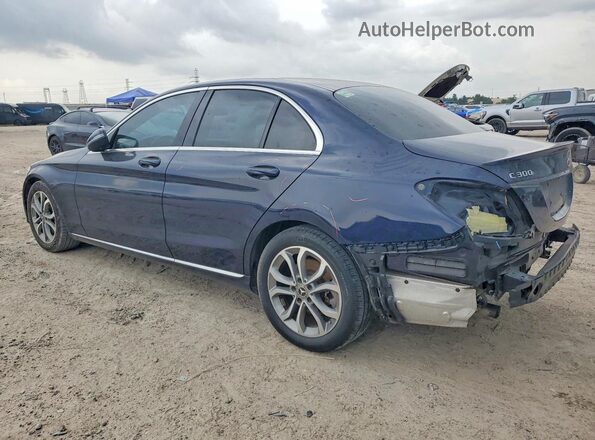WDDWF4JB1JR324559 2018 MERCEDES-BENZ C Blue Задня ліва чверть