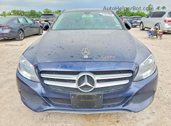 WDDWF4JB1JR324559 2018 MERCEDES-BENZ C Blue Вид спереду