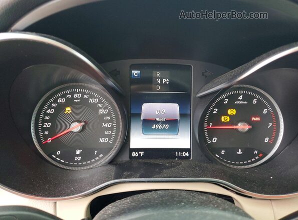 WDDWF4JB1JR324559 2018 MERCEDES-BENZ C Blue Вид щитка приладів