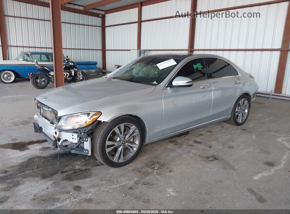 WDDWF4JB1JR348313 2018 MERCEDES-BENZ C-CLASS Silver Przód lewy