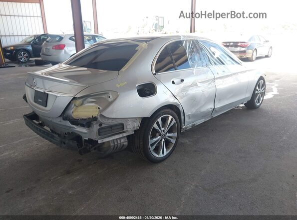 WDDWF4JB1JR348313 2018 MERCEDES-BENZ C-CLASS Silver Tył prawy