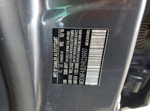 WDDWF4JB2HR239997 2017 MERCEDES-BENZ C Серый Вид подкапотного пространства