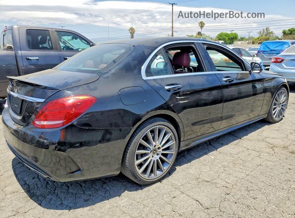 WDDWF4JB2JR405215 2018 MERCEDES-BENZ C Black Задня права чверть