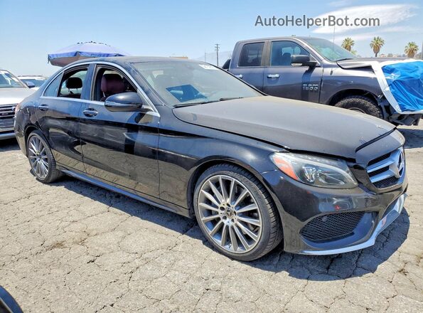 WDDWF4JB2JR405215 2018 MERCEDES-BENZ C Black Передня права чверть
