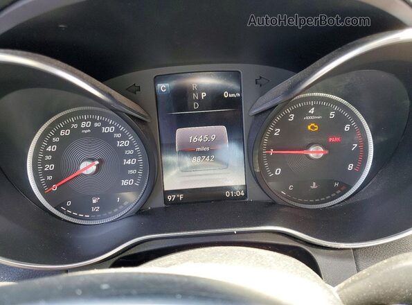 WDDWF4JB2JR405215 2018 MERCEDES-BENZ C Black Вид щитка приладів