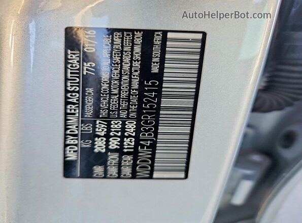 WDDWF4JB3GR152415 2016 MERCEDES-BENZ C Silver Շարժիչի բաժամունքի տեսք
