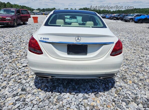 WDDWF4JB3JR330833 2018 MERCEDES-BENZ C White Vista trasera