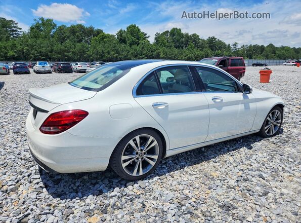 WDDWF4JB3JR330833 2018 MERCEDES-BENZ C White Trasero derecho