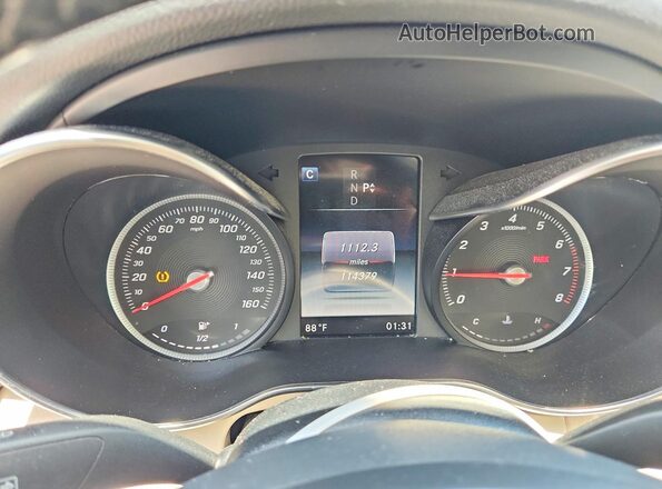 WDDWF4JB3JR330833 2018 MERCEDES-BENZ C White Vista del cuadro de instrumentos