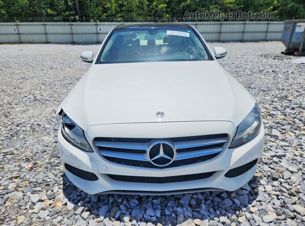 WDDWF4JB3JR330833 2018 MERCEDES-BENZ C White Vista frontal