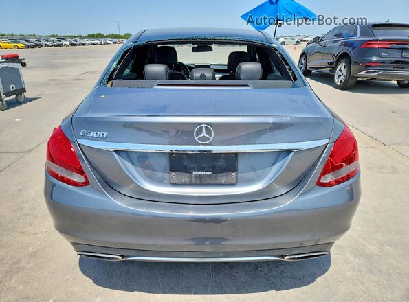WDDWF4JB3JR416515 2018 MERCEDES-BENZ C Gray უკანა ხედი