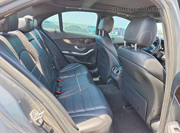 WDDWF4JB3JR416515 2018 MERCEDES-BENZ C Gray უკანა სავარძლების ხედი
