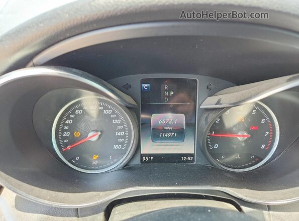WDDWF4JB3JR416515 2018 MERCEDES-BENZ C Gray ხელსაწყოთა პანელის ხედი