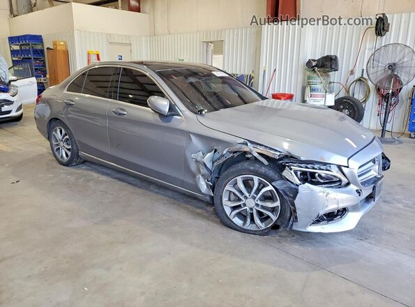 WDDWF4JB4GR138782 2016 MERCEDES-BENZ C Gray Delantero derecho