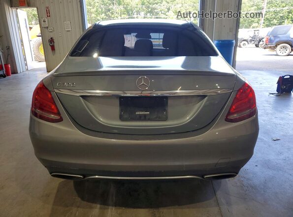 WDDWF4JB4GR138782 2016 MERCEDES-BENZ C Gray Vista trasera