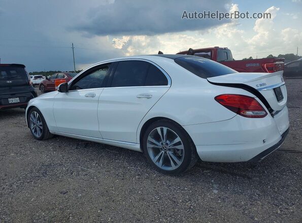 WDDWF4JB5JR314455 2018 MERCEDES-BENZ C White Trasero izquierdo