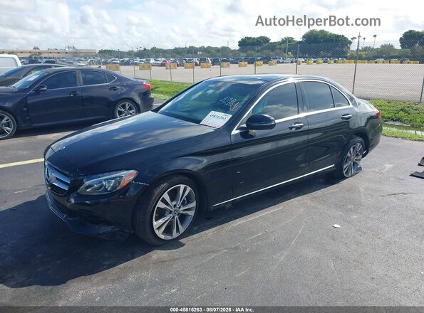 WDDWF4JB6JR412197 2018 MERCEDES-BENZ C-CLASS Черный Передняя левая четверть