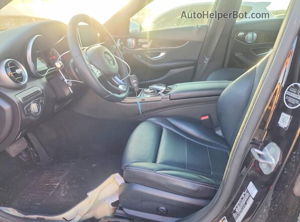 WDDWF4JB7JR338739 2018 MERCEDES-BENZ C Black Front interior view