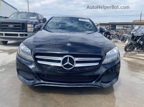 WDDWF4JB7JR338739 2018 MERCEDES-BENZ C Black Front view