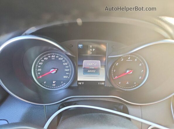 WDDWF4JB7JR338739 2018 MERCEDES-BENZ C Black Instrument cluster view