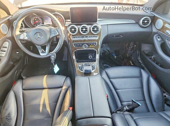 WDDWF4JB7JR338739 2018 MERCEDES-BENZ C Black Dashboard view